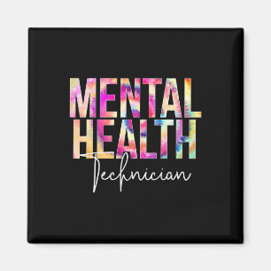 Health Technician Tie Dye School Appreciation Magnet
