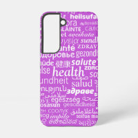 Health Text Text Custom Colour Personalised Purple