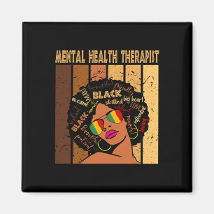 Health Therapist Afro Women Black History Month 1  Magnet