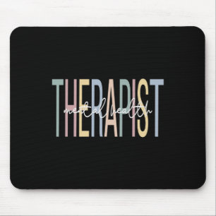 Health Therapist Boho Mental Health Therapy Mouse Pad