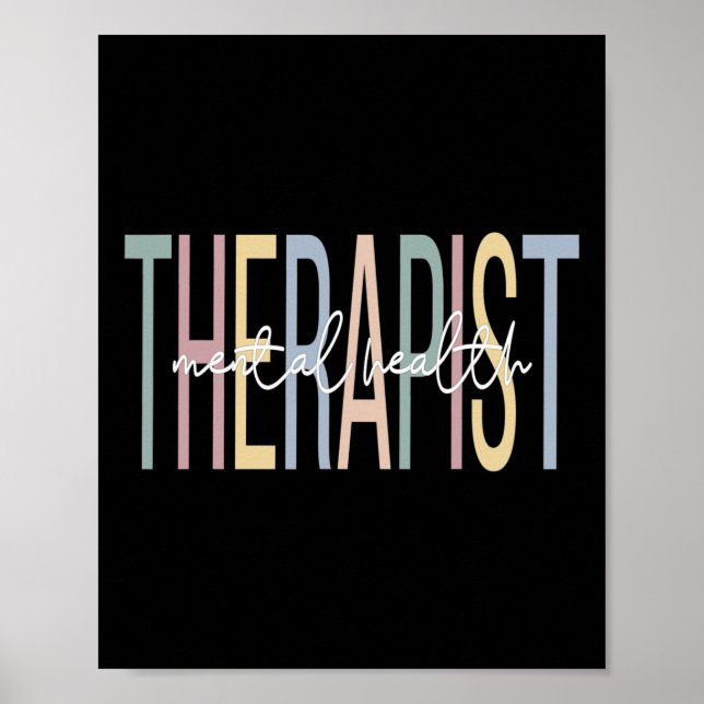 Health Therapist Boho Mental Health Therapy  Poster (Front)