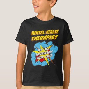 Health Therapist Fun Superhero Job  T-Shirt
