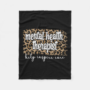 Health Therapist Mental Health Therapy  Fleece Blanket