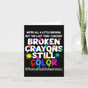 Health Therapy Depression Awareness Mens Card