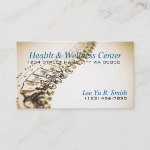Health & Wellness Clinic, Chiropractic Care Business Card