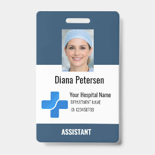 Healthcare Employee Custom Logo & Photo Badge ID Badge