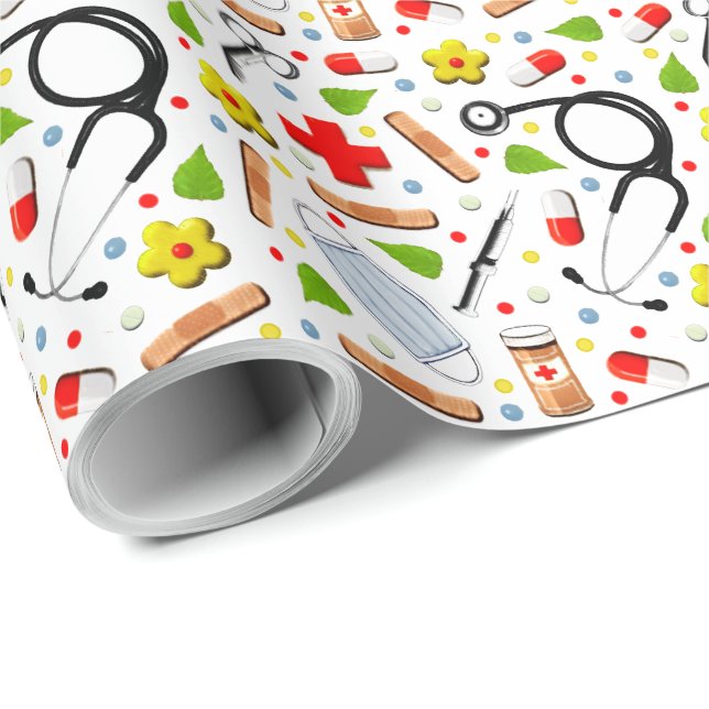 Healthcare Gift Wrapping Paper (Roll Corner)
