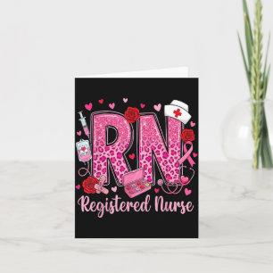 Healthcare Heart Registered Nurse RN Valentines Card