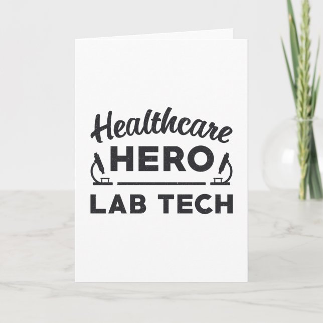 Healthcare Hero Lab Tech Laboratory Technician Card (Front)