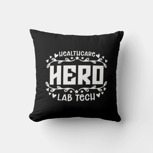 Healthcare Hero Lab Tech Laboratory Technician Cushion (Front)