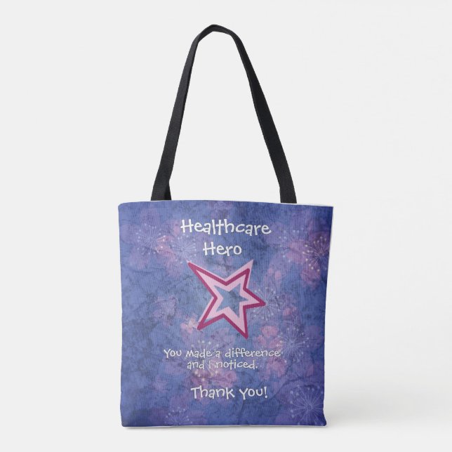 Healthcare Hero Tote Bag (Back)