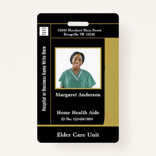 Healthcare Hospital Worker ID Identification Card  ID Badge