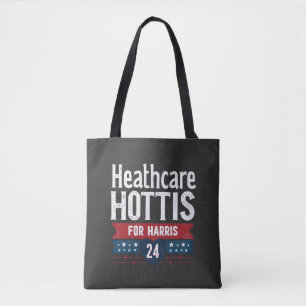 HealthCare Hotties For Harris 24 Kamala Walz Nurse Tote Bag