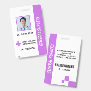 Healthcare Nurse Photo ID Badge Card
