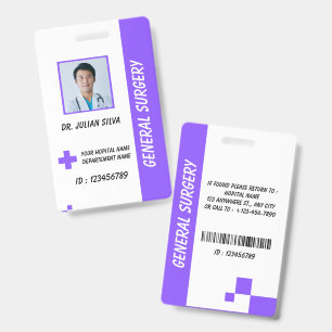 Healthcare Nurse Photo ID Badge Card
