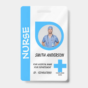 Healthcare Nurse Photo ID Badge Card