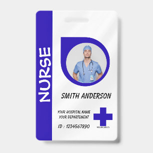 Healthcare Nurse Photo ID Badge Card