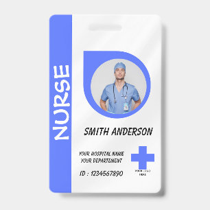 Healthcare Nurse Photo ID Badge Card