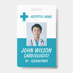Healthcare Nurse Photo ID Badge Card