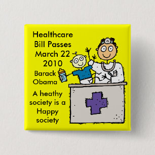 HEALTHCARE PASSES 15 CM SQUARE BADGE