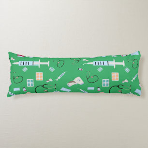 Healthcare Physician Medical Supplies Pattern Body Cushion