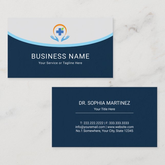 Healthcare Professional Business Card (Front/Back)