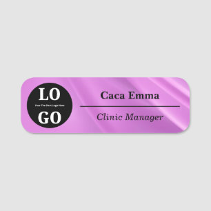Healthcare Provider Name Tag Custom Logo