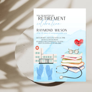 Healthcare Retirement Celebration for Doctor Nurse Invitation