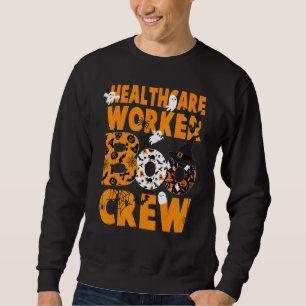 Healthcare Worker Boo Crew Halloween Nursing Sweatshirt