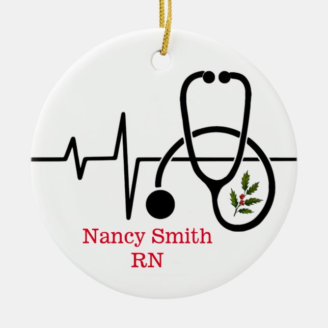 Healthcare Worker Ornament (Front)