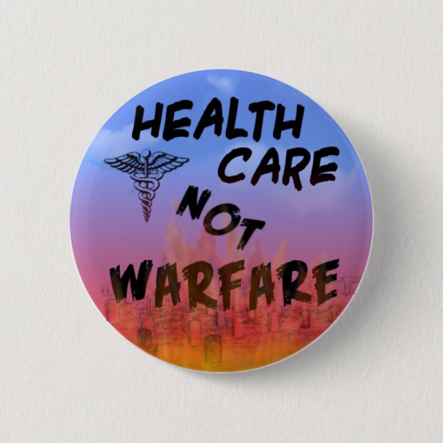 healthcarebutton 6 cm round badge (Front)