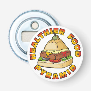 Healthier Food Pyramid Bottle Opener