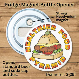 Healthier Food Pyramid Bottle Opener