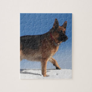 Healthy And Happy German Shepherd Dog Jigsaw Puzzle
