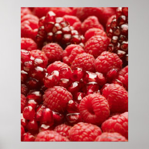 Healthy and nutritious red berries poster
