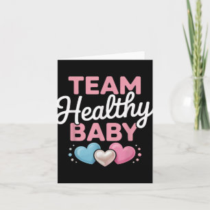 Healthy Baby Team New Parents Mum Dad Gender Revea Card