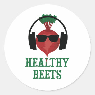 Healthy Beets Classic Round Sticker