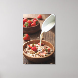 Healthy breakfast canvas print