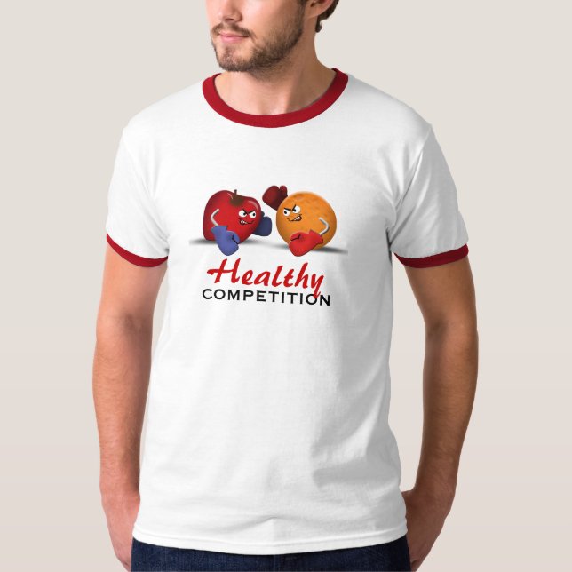 Healthy Competition Boxing Fruit T-shirt (Front)