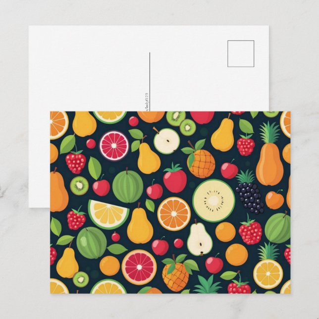 Healthy diet, Postcrossing Postcard (Front/Back)