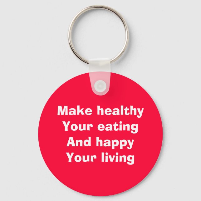 healthy eating key ring (Front)