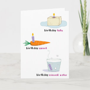 Healthy Food Birthday Card