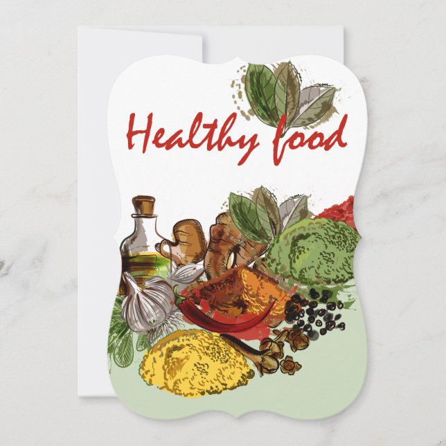 Healthy Food Card (Front)