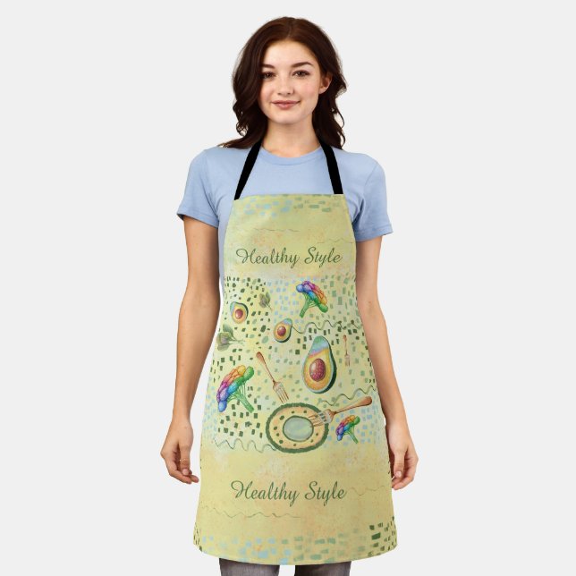 Healthy   food  funny vegetables apron (Worn)