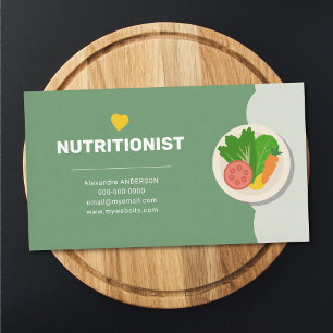 Healthy Food - Nutritionist Business Card