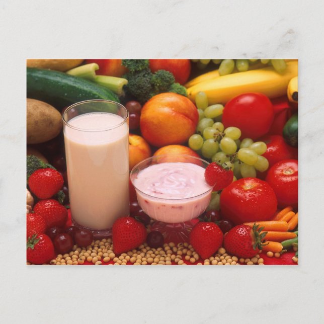 Healthy food postcard (Front)