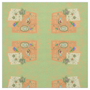 Healthy food vagetable art fabric