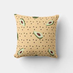 Healthy foods. Seamless avocado pattern,  avocado  Cushion