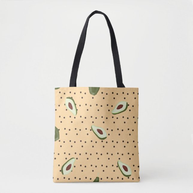 Healthy foods. Seamless avocado pattern,  avocado  Tote Bag (Front)