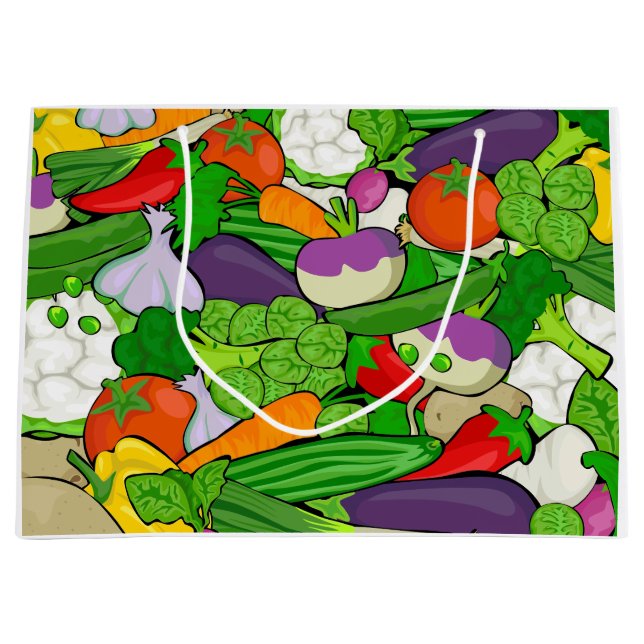 Healthy Fresh Vegetables Medley Large Gift Bag (Front)